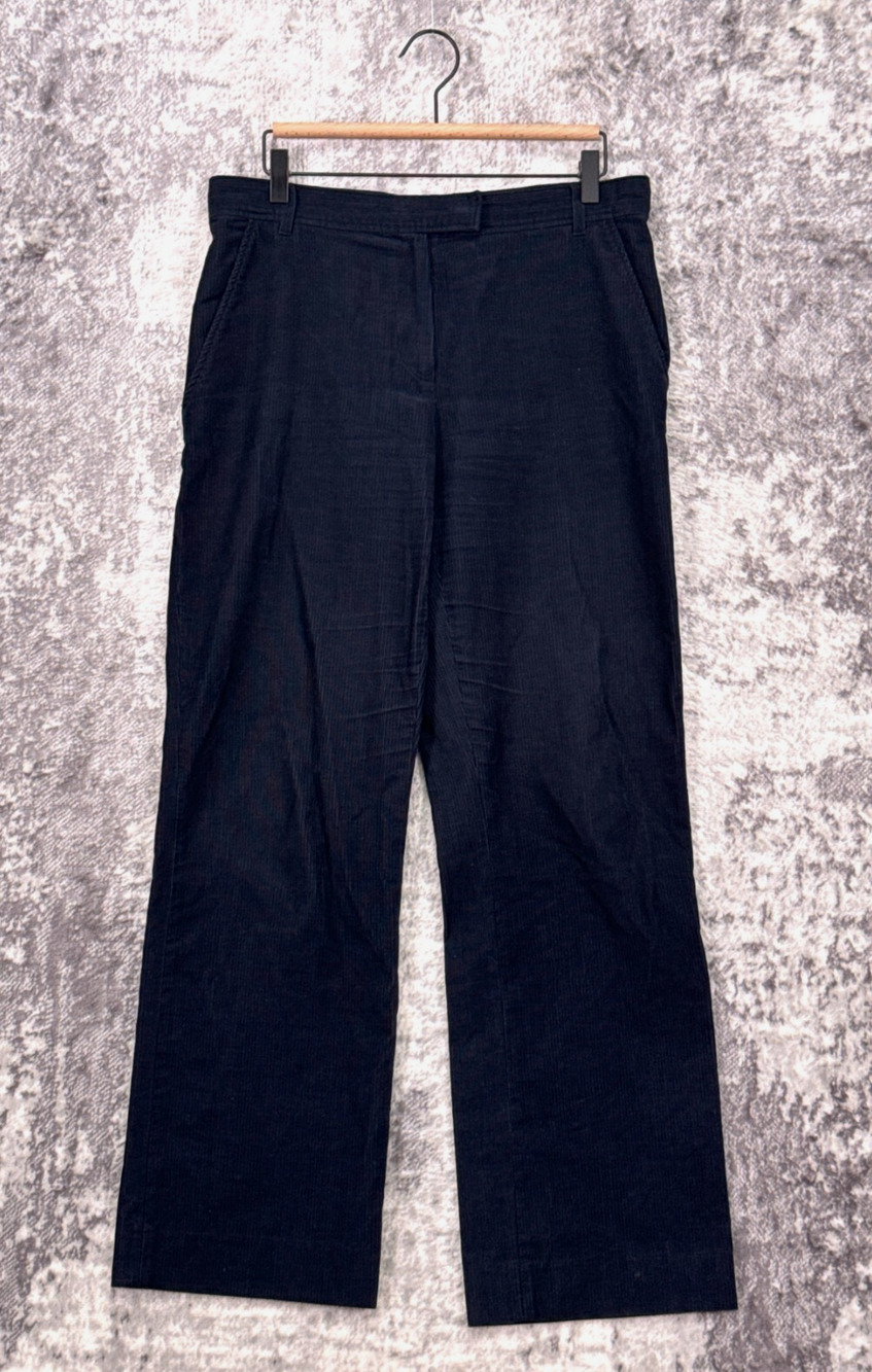A.P.C. Pants 40 x 31 Mens Blue Corduroy Straight Leg Relaxed Fit Trouser